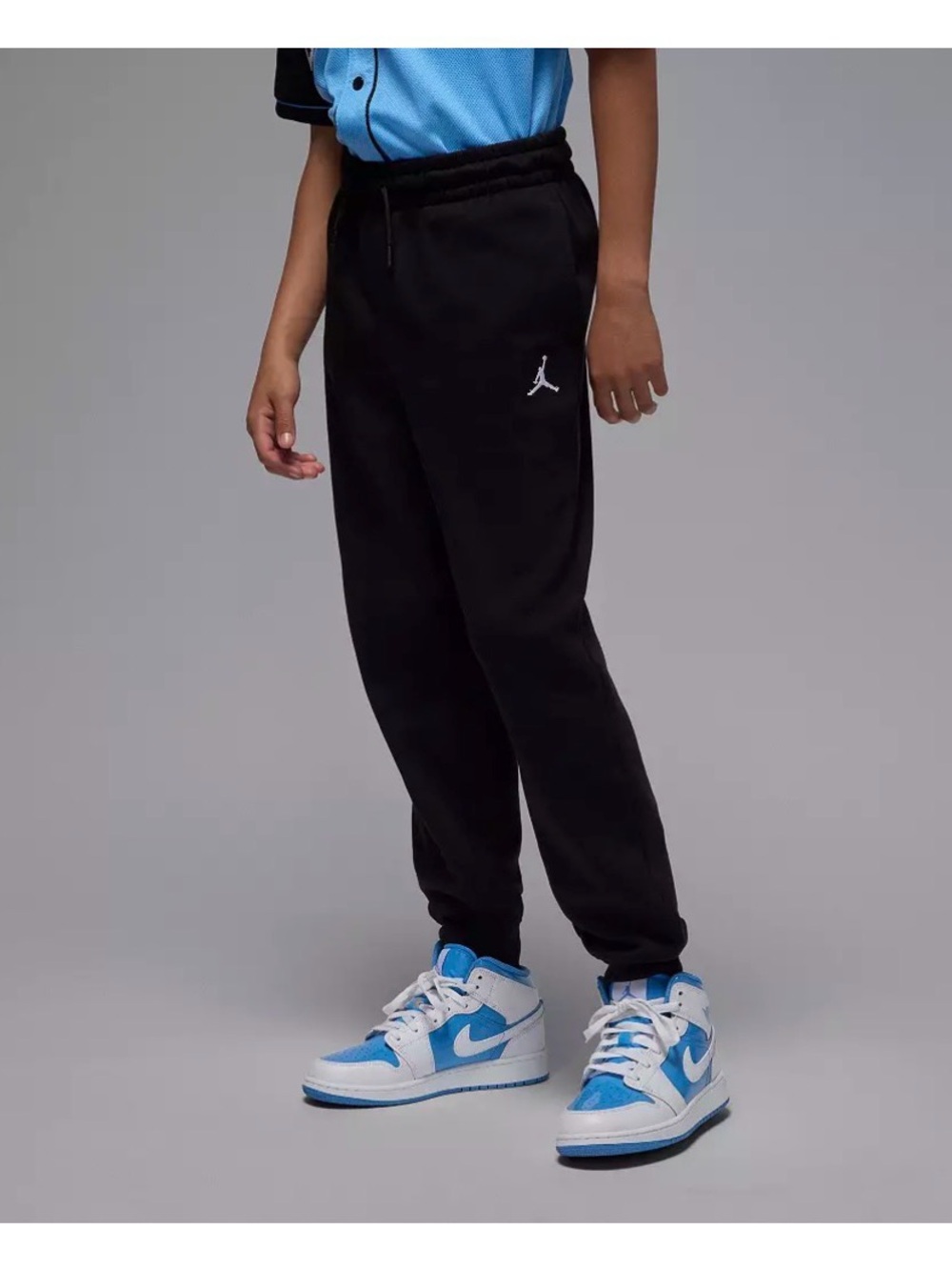 Jordan Black Kids' Joggers with White Jumpman